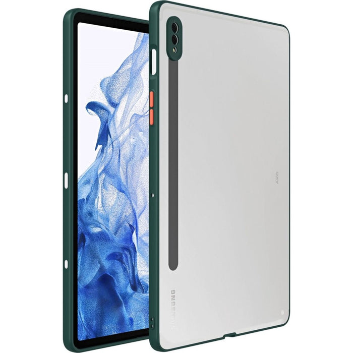 Samsung Galaxy Tab S8 Hoes - Phreeze Back Cover Tablet Hoesje - Groen - Transparant - Tablet Hoezen - Phreeze