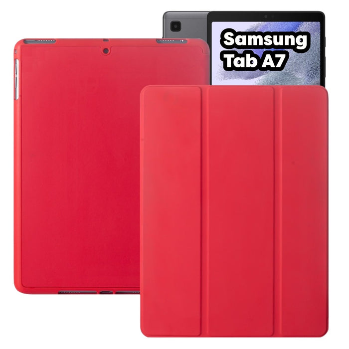 Samsung Tab A7 Hoes - Rood Smart Folio met Samsung S Pen Vakje - Samsung Galaxy Tab A7 2020 Cover - Samsung Galaxy Tab A7 Hoesje