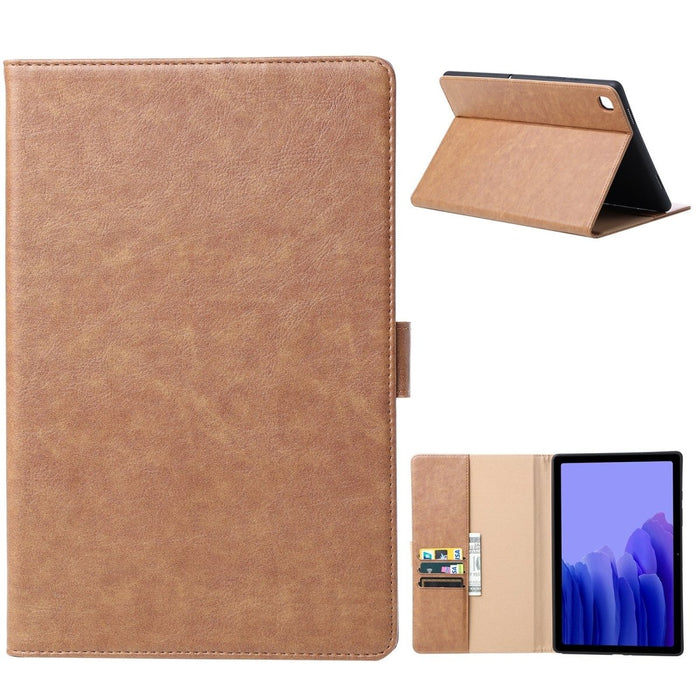 Samsung Tab A7 Hoesje - Vegan Leer - Book Case Samsung Tab A7 (2020) - Samsung Tab A7 Hoes - Cover voor de Samsung Galaxy Tablet A7 2020 - 10.4 inch - Bruin