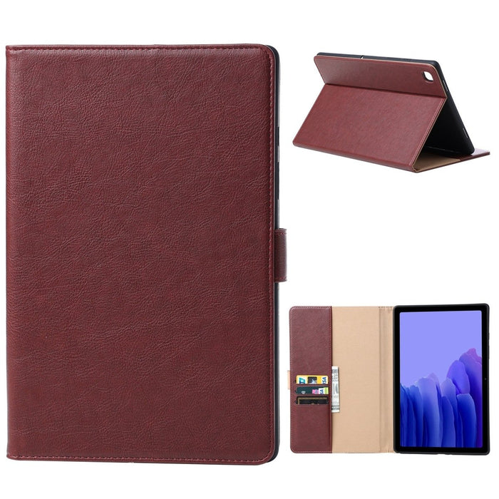 Samsung Tab A7 Hoesje - Vegan Leer - Book Case Samsung Tab A7 (2020) - Samsung Tab A7 Hoes - Cover voor de Samsung Galaxy Tablet A7 2020 - 10.4 inch - Rood