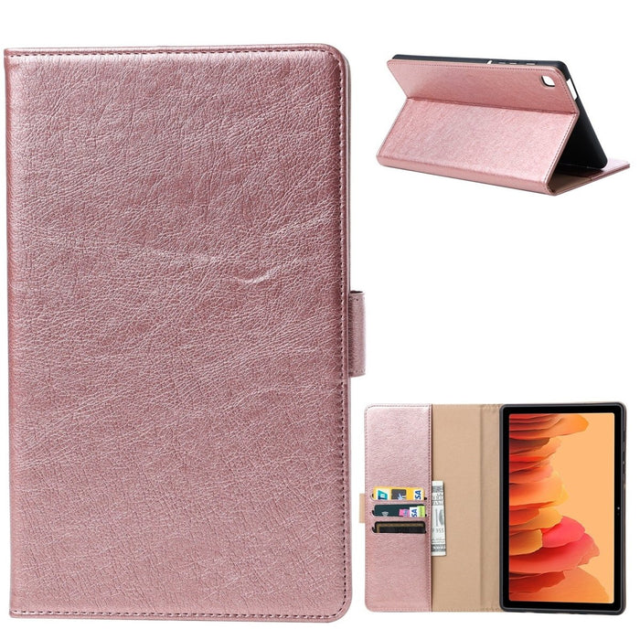 Samsung Tab A7 Lite Hoesje - Vegan Leer - Book Case Samsung Tab A7 Lite (2021) - Samsung Tab A7 Lite Hoes - Cover voor de Samsung Galaxy Tablet A7 Lite 2021 - 8.7 inch - Roze Goud