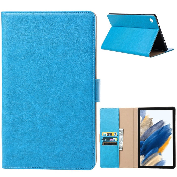 Samsung Tab A8 Hoesje - Vegan Leer - Book Case Samsung Tab A8 (2022) - Samsung Tab A8 Hoes - Cover voor de Samsung Galaxy Tablet A8 2022 - 10.5 inch - Blauw