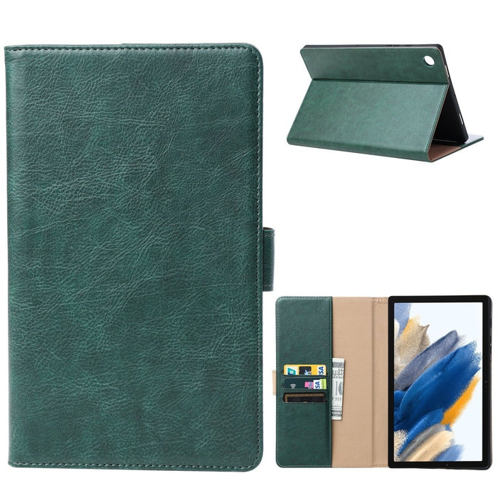 Samsung Tab A8 Hoesje - Vegan Leer - Book Case Samsung Tab A8 (2022) - Samsung Tab A8 Hoes - Cover voor de Samsung Galaxy Tablet A8 2022 - 10.5 inch - Groen