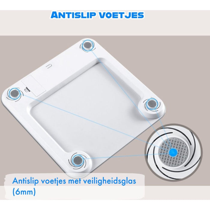 Slimme Personenweegschaal met Volledig Lichaamsanalyse en Vetpercentage - Digitale Bluetooth Weegschaal met App - Beste Koop