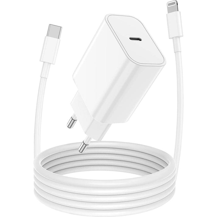 Snellader iPhone + Oplader Kabel 2 Meter - USB C - Voor iPhone 11, 12, 13 en 14, iPad Air en iPad 10.2