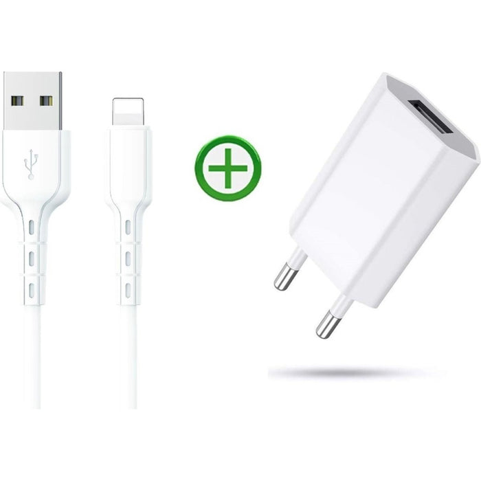 Snellader voor Apple iPhone 12 / 11 / X / XS / XR / MAX / iPhone 8 / 8 Plus / iPhone SE / 5S /5 / iPhone 6S / 6 Plus / 7 / 7 Plus - Oplaadkabel en Adapter