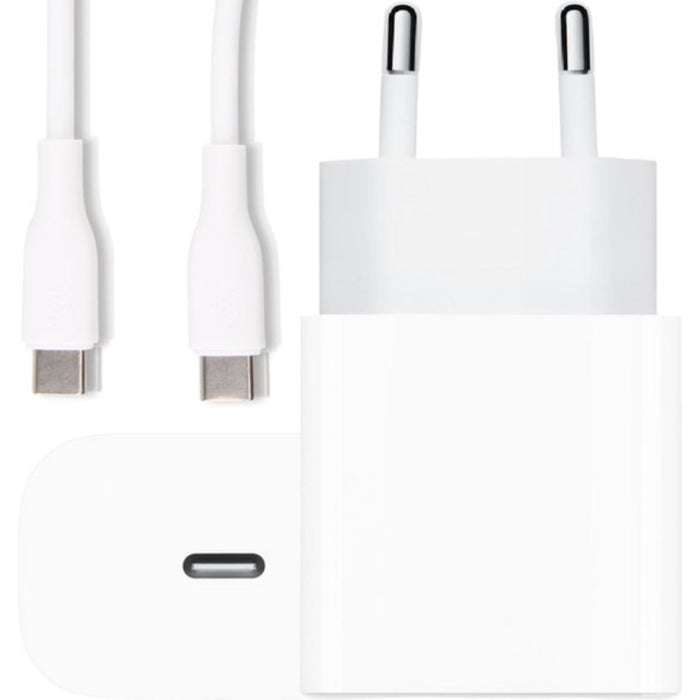 Snellader voor Samsung - Inclusief USB C Laadkabel - Geschikt voor Samsung Galaxy S20 / S11 / S10 etc. - Wit