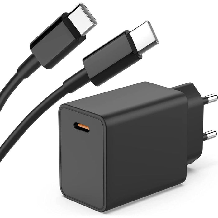 Snellader voor Samsung + USB C Oplader Kabel - 45W - Super Fast Charge - Geschikt voor Galaxy Z Flip 4 / Galaxy Z Fold 4 / Tab S8+ / Tab S7 FE / Tab A7 / Tab A8