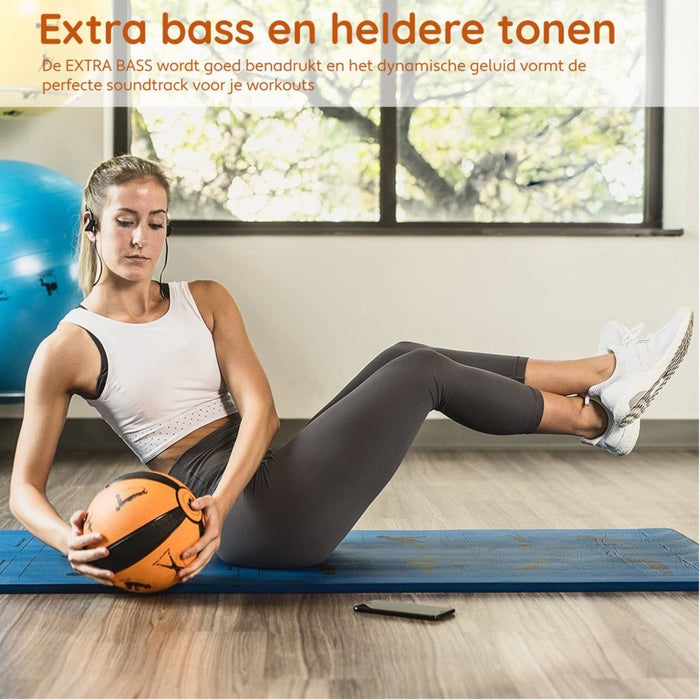 Sport Oordopjes - Draadloos - Hardlopen - Bluetooth Oortjes - Waterdicht - Voor iPhone, Samsung, HTC, Sony, Nokia, Motorola - Oortjes iPhone - Earphone Samsung - Oortjes Met Draad en Microfoon