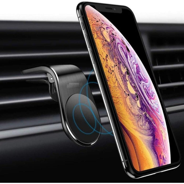 Telefoon Houder Auto met Magneet Verstelbaar - Ventilatierooster - Zwart - Geschikt voor iPhone / Samsung / Universeel | Telefoonhouders Auto |Telefoonstandaaard | Houder Telefoon Auto | Houder Gsm Auto