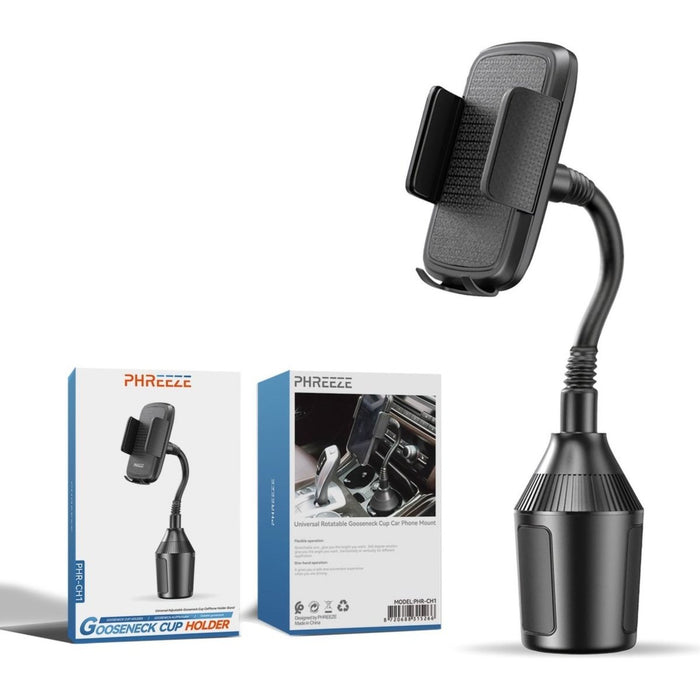Telefoonhouder Auto Bekerhouder - Flexibele Zwanenhals - Telefoonhouders Auto Accessories interieur - Universele Telefoonhouder GSM Houder Auto - Bekerhouder Auto - Telefoon Mobiel Houder Auto- Cadeau