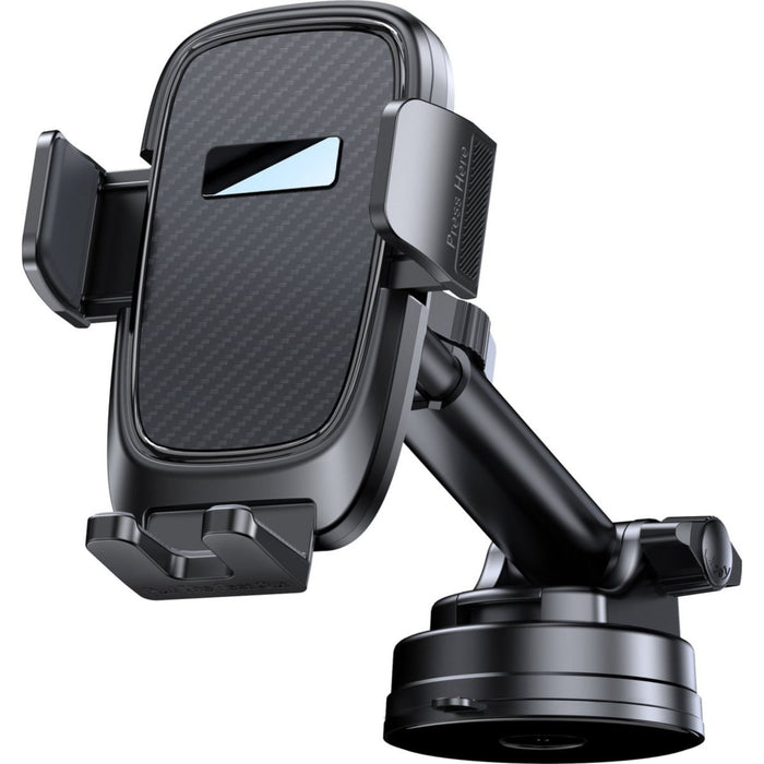 Telefoonhouder Auto Zuignap V2 - Verstelbaar - Universeel - Ultra Sterke Zuignap - Autohouder voor Dashboard , Voorruit , Bureau - Zwart - Telefoonhouders - Phreeze