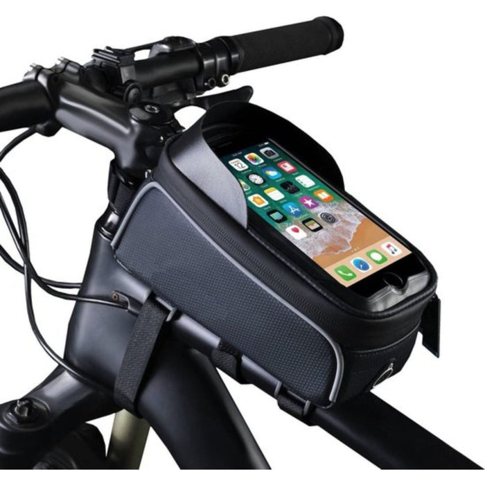 Telefoonhouder Fiets - Fietshouder met Opbergvak - Smartphone GSM Houder - Waterdicht - Universeel - Samsung en iPhone