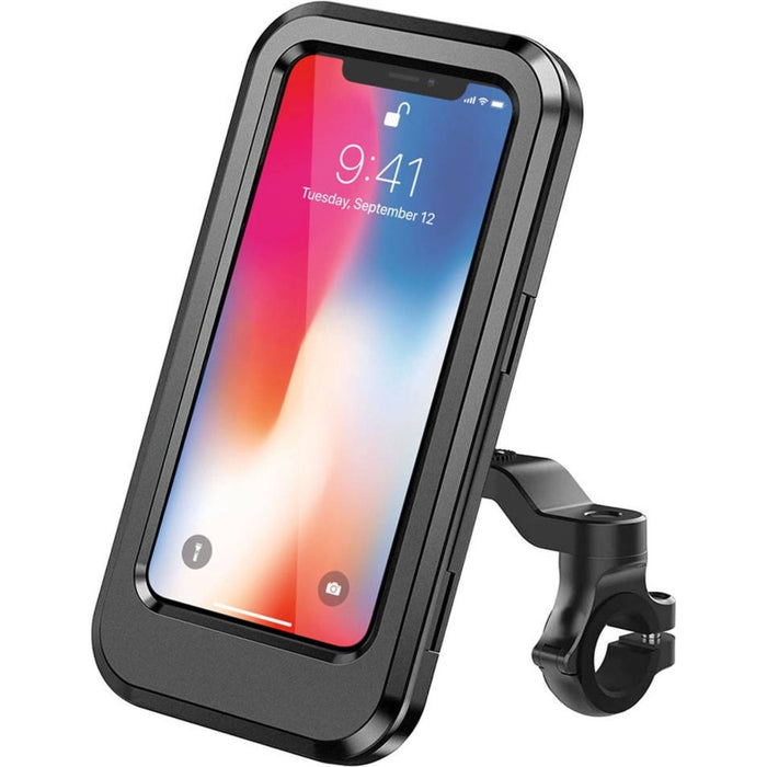 Telefoonhouder Fiets Waterdicht - Verstelbaar - Universeel - 360 Draaibaar - Fiets Accessoires - Zwart - Telefoonhouders - Phreeze