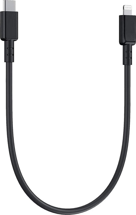 USB C Kabel iPhone Kort - 30 CM - Korte iPhone Oplader Kabel - Snellaadkabel - 20W - Zwart - Kabels - Phreeze