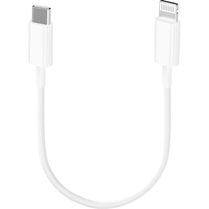 USB C Lightning Kabel Kort - 30 CM - Korte iPhone Oplader Kabel - Snellaadkabel - 20W - Wit - Kabels - Phreeze