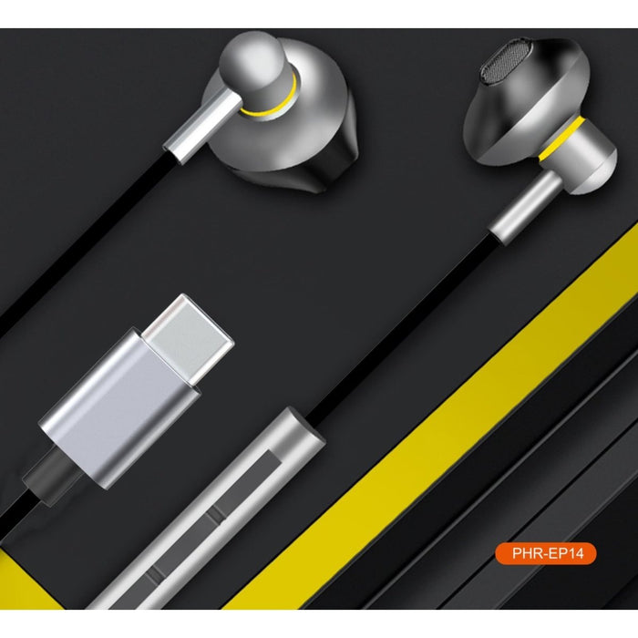 USB-C Oortjes - Oortjes met Draad - Type-C Oordopjes - Type-C Earphones - Oordopjes USB-C - Headset USB-C - Koptelefoon USB-C - OnePlus Oortjes - Oordopjes Samsung - Geschikt voor Samsung S20, S21 Ultra, Huawei, OnePlus - Oordopjes - Phreeze