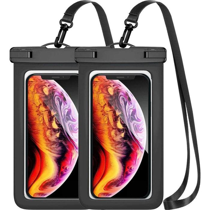 Waterdichte Hoesje voor Telefoon - 2 Stuks - IPX8 Water Bag Dry Bag Telefoonhoes - Geschikt om te Zwemmen, Vakantie, Skivakantie - iPhone 13 13 Pro Max 12 11 XR XS, SE 2022, SE2020, Samsung S22 S22+ S21 FE, Huawei- - Telefoonhoesjes - Phreeze