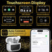 In - Ear Draadloze Oordopjes met Touch Display - Geschikt voor iPhone Oortjes - Nieuwe Bluetooth 5.4 - Noise Cancelling - Oortjes Draadloos - Originele Wireless EarBuds - Phreeze TWS9 Pro - Oordopjes - Phreeze