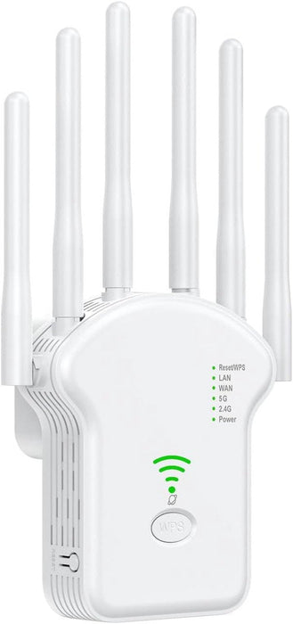 Ultra WiFi Repeater - 2024 Versie - 1200 Mbps - WPS Knop - WiFi Extender - Super WiFi Booster - Geschikt voor 2.4 Ghz en 5.0 Ghz - Gadgets - Phreeze