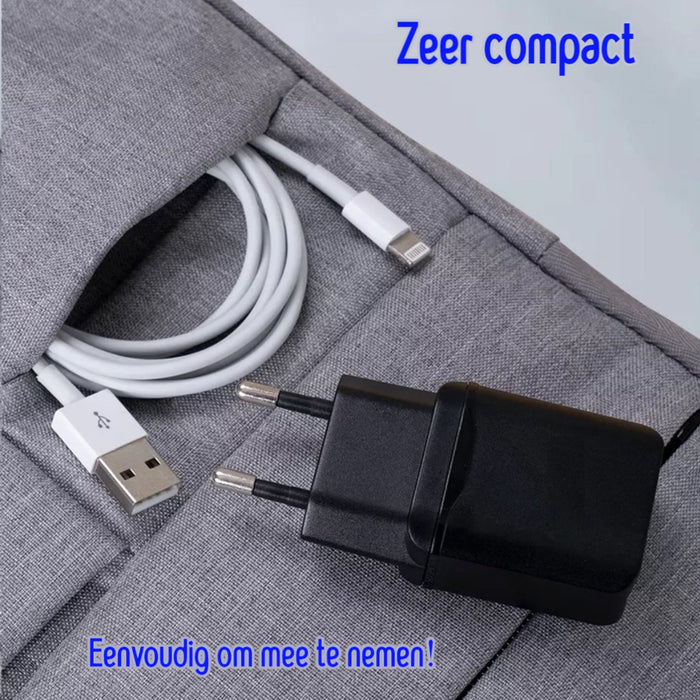Phreeze® Gecertificeerde USB Oplader + 3 Meter USB-C Kabel - 2.1A Fast Charge voor Samsung Galaxy Tab A7, Tab A8, Tab S7, Tab S7 Plus, Tab A, Tab S