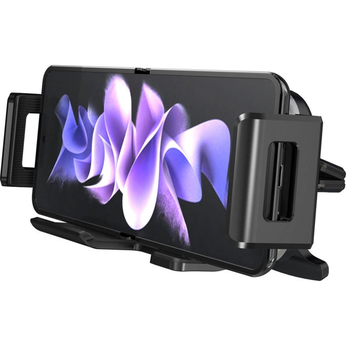 15W Draadloze Telefoonhouder Auto voor Samsung Galaxy Fold 4 en Flip 4 - Dashboard + Ventilatierooster - Qi Fast Charge - Automatisch - Autohouders - Phreeze