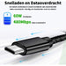 2 Poorten USB-C Oplaadstekker voor Samsung + 2x USB-C Kabel 3 Meter - Extra Lange Oplaadkabel - Super Fast Charge Oplader - Snellader - 2 Poorten USB C - Gecertificeerd - Geschikt voor Smartphone, Tablet, Laptop, SmartWatch - Phreeze