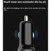24W Autolader met iPhone Kabel - Veilig en Compact - Snellader - Auto Oplader - Sigaretten Aansteker - Laad 2x zo snel - Opladers - Phreeze