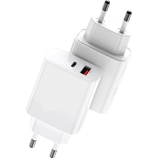 2x 18W Dubbele USB-C en USB-A Qualcomm 3.0 Quick Charge Thuislader - Adapter - Snel Lader– Fast Charge Zwart - Opladers - Phreeze