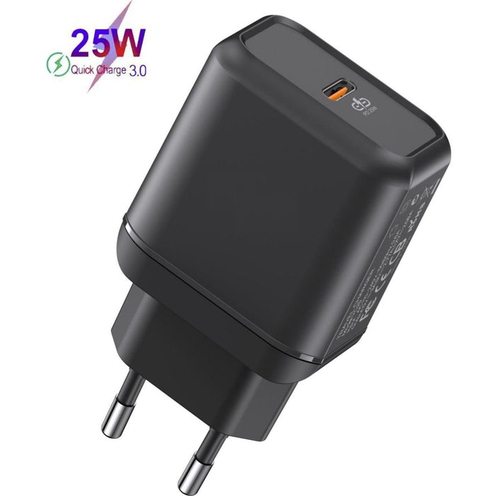 2x Lader USB-C voor Samsung S21 - Fast Charging - Adapter - Oplader - Stekker - Oplaadstekker - USB-C Oplader - Opladers - Phreeze