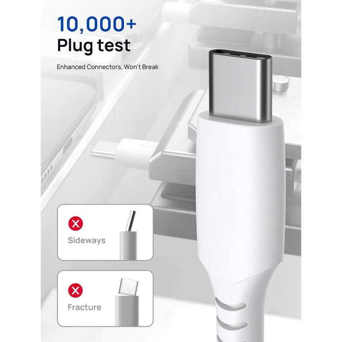 2x USB-C Data- en Laadkabel 1M - 2.4A Snellader Kabel - Fast en Quick Charge Oplaadkabel - Type C Naar USB-A - Oplaadsnoer Telefoon - Laptop - Samsung Galaxy en Note - Sony - OnePlus - PVC - Zwart - Kabels - Phreeze