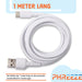 2x USB C Data- en Laadkabel - 2.4A Snellader Kabel - Fast en Quick Charge Oplaadkabel - Type C Naar USB-A - Oplaadsnoer Telefoon - Laptop - Samsung Galaxy en Note - Xiaomi - OnePlus - 1 Meter - Kabels - Phreeze