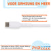 2x USB C Data- en Laadkabel - 2.4A Snellader Kabel - Fast en Quick Charge Oplaadkabel - Type C Naar USB-A - Oplaadsnoer Telefoon - Laptop - Samsung Galaxy en Note - Xiaomi - OnePlus - 1 Meter - Kabels - Phreeze