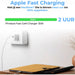 35W iPhone Power Adapter + 2x Lightning Opladerkabel voor Apple - 2 Meter - Met 2 Usb C Poorten - USB-C Snellader voor Apple Macbook Air, iPhone, iPad, Airpods, Apple Watch - Originele Phreeze Oplader - Phreeze