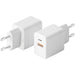 35W Power Adapter USB-C en USB-A - Geschikt voor Apple Oplader - 2 Usb C Poorten - 20W 18W 30W 35W - USB-C Snellader voor Apple Macbook Air, iPhone, iPad, Airpods, Apple Watch - Originele Phreeze Oplader - Opladers - Phreeze