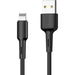 3x USB-C Data- en Laadkabel 30 CM - 2.4A Snellader Kabel - Fast en Quick Charge Oplaadkabel - Type C Naar USB-A - Oplaadsnoer Telefoon - Laptop - Samsung Galaxy en Note - Sony - OnePlus - PVC – Zwart - Kabels - Phreeze