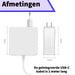 45W USB-C Lader voor Dell / HP / Lenovo / ASUS / Acer / Google Chromebook - Snellader - Oplader - AC Adapter - Voedingsadapter 45 Watt - Opladers - Phreeze