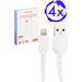 4x iPhone Oplader Kabel - iPhone oplader - iPhone kabel 2 Meter - iPhone oplaadkabel - iPhone snoertje - iPhone snoertje 2 Meter - iPhone Kabel Apple 6/7/8/X/Xr/Xs/11/12/13 - Kabels - Phreeze