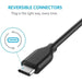 4x USB-C Data- en Laadkabel 1.5M - Uitrekbaar - Krulsnoer- 2.4A Snellader Kabel - Fast en Quick Charge Oplaadkabel - Type C Naar USB-A - Oplaadsnoer Telefoon - Laptop - Samsung Galaxy en Note - Sony - OnePlus - Gevlochten Nylon – Zwart - Kabels - Phreeze