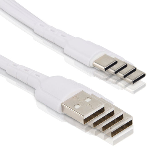 4x USB-C Data- en Laadkabel - 2.4A Snellader Kabel - Fast en Quick Charge Oplaadkabel - Type C Naar USB-A - Oplaadsnoer Telefoon - Laptop - Samsung Galaxy en Note - Sony - OnePlus - Xiaomi - Kabels - Phreeze