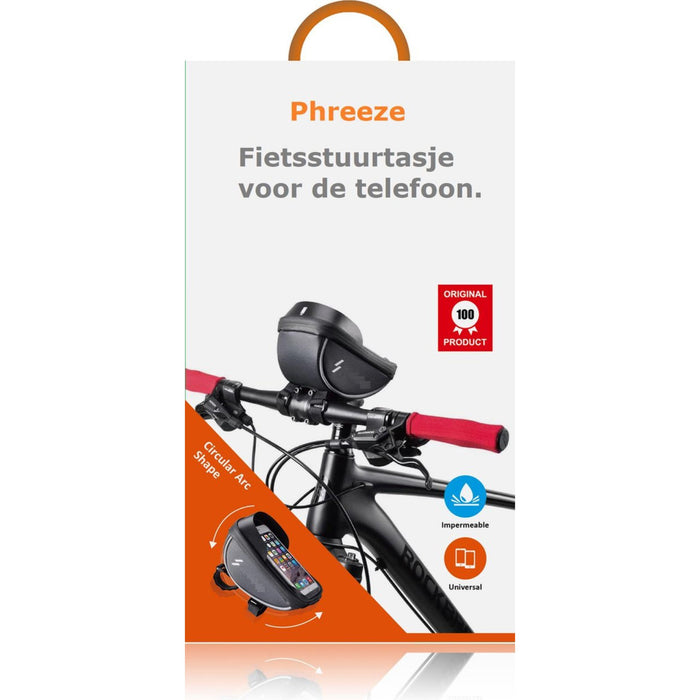 Telefoonhouder Fiets met Tas | Waterdicht | Opbergruimte | Universeel | Racefiets | Mountainbike | Fietstas | Uitsparing voor oordopjes | Plek voor powerbank | Mountainbike