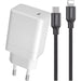 65W USB C Snellader + USB-C naar Lightning Kabel - 1 Meter - Compact - Geschikt voor Apple MacBook Air, Pro, iPad Air, iPad 2022, iPad Pro 12.9, iPhone 14, 13, 12, 11 - Opladers - Phreeze