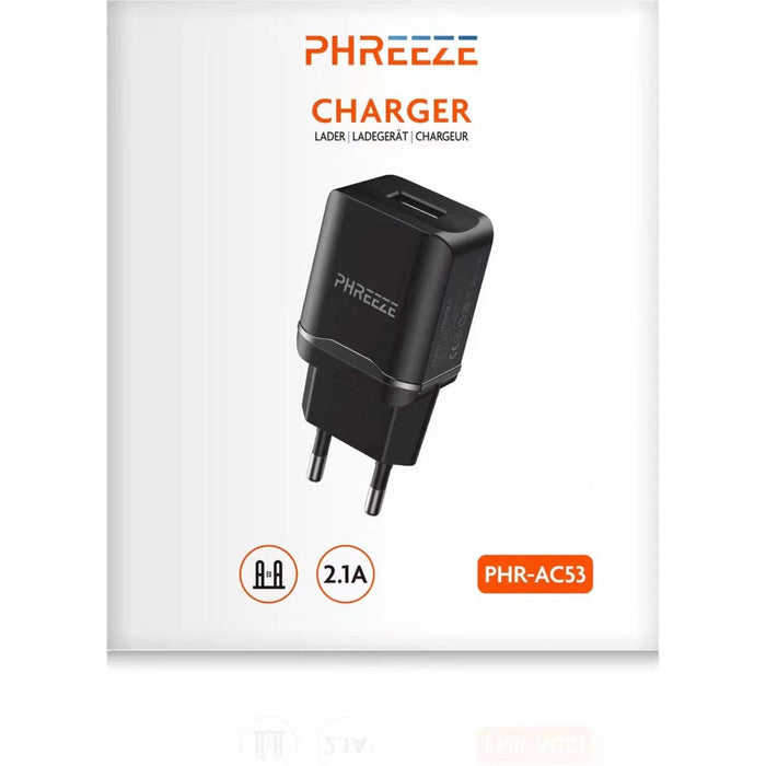 Phreeze® Gecertificeerde USB Oplader + 3 Meter USB-C Kabel - 2.1A Fast Charge voor Samsung Galaxy Tab A7, Tab A8, Tab S7, Tab S7 Plus, Tab A, Tab S