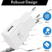 Adaptive Fast Charger voor Samsung + USB C Kabel - Samsung Oplader - Snellader - 15W - Opladers - Phreeze
