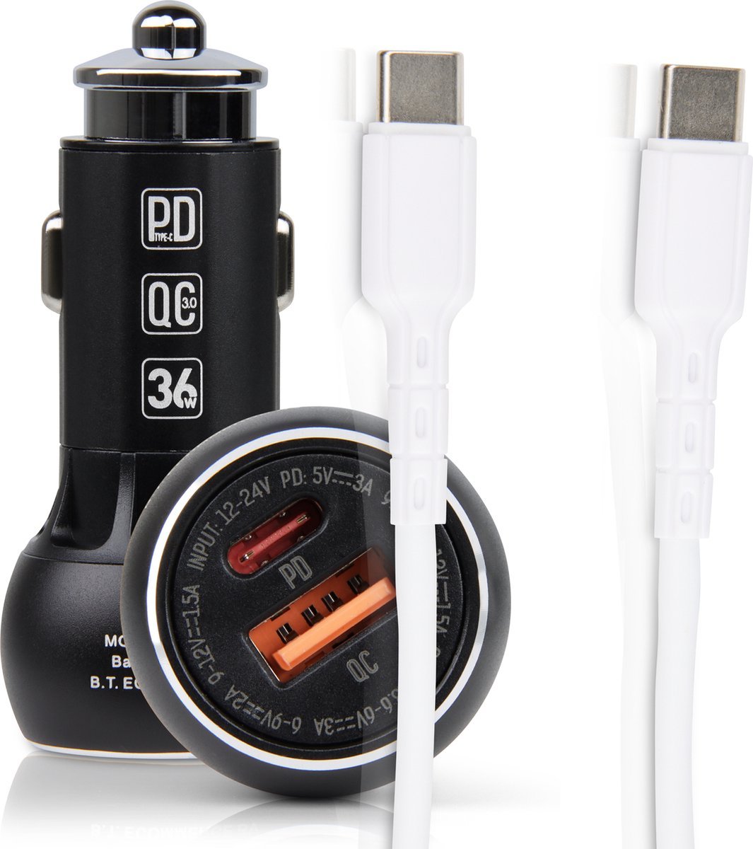 100 W USB Type C autolader Supersnel opladen voor 100 W USB Type C autolader Supersnel opladen voor