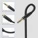 Aux Verlengkabel | Verlengkabel Audio Jack 1 Meter | Verlengsnoer Audio | 3.5 mm naar audio jack | Vergulde connectoren | - Audio & Video - Phreeze