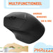 Draadloze Muis met Duimsteun - Bluetooth Muis en Draadloos Muis - Stille Muis - Silent Mouse - Draadloze Muis - Tablet Muis - Bluetooth Muis voor Laptop, HP, thuiswerken, Logitech, Microsoft, Chromebook, Apple MacBook, Android - Computer - Phreeze