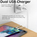 Duo Snellader Samsung + 2x Oplaadkabel 1 + 2 Meter - USB C en USB A - Voor Samsung Galaxy S-, Fold-, A-, Watch en Tab Series - Opladers - Phreeze