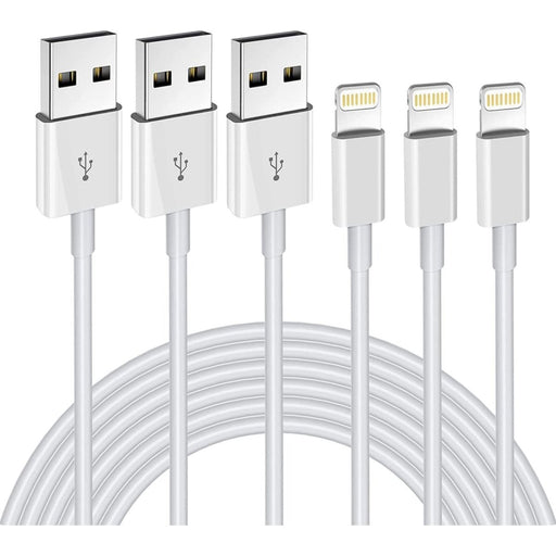Fast Charge iPhone Kabel - 2 Meter - 3 PACK - Oplaadkabel iPhone - Gecertificeerd voor Apple iPhone en Apple iPad - Kabels - Phreeze