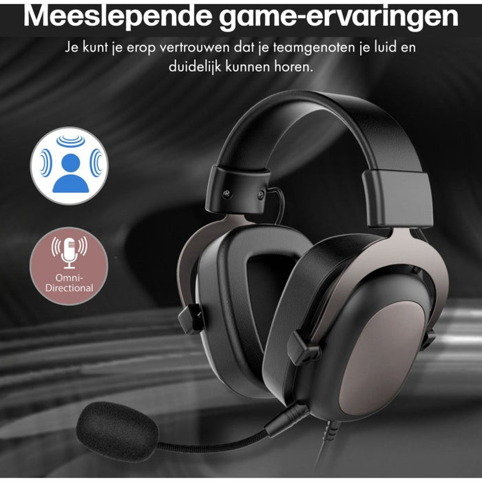 Gaming Headset met Microfoon Rood - PC + PS4 + PS5 + Xbox One + Xbox Series - Gaming Headsets - Phreeze